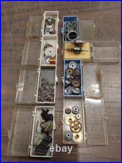 Vtg Massive 1/24 Slot Car 100's Parts Chassis Motors Tires Gears Restoration