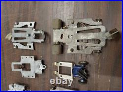 Vtg Massive 1/24 Slot Car 100's Parts Chassis Motors Tires Gears Restoration