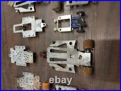 Vtg Massive 1/24 Slot Car 100's Parts Chassis Motors Tires Gears Restoration