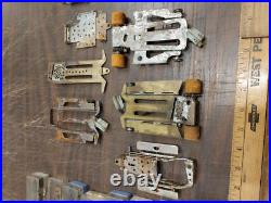 Vtg Massive 1/24 Slot Car 100's Parts Chassis Motors Tires Gears Restoration
