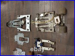 Vtg Massive 1/24 Slot Car 100's Parts Chassis Motors Tires Gears Restoration
