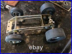 Vtg OFFICIAL SLOT CAR RACING CASE 1960s PARTS & SLOT CARS CLASSIC Thingie 1/24