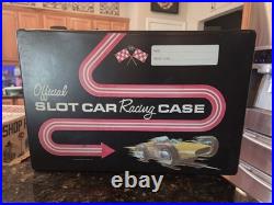 Vtg OFFICIAL SLOT CAR RACING CASE 1960s PARTS & SLOT CARS CLASSIC Thingie 1/24
