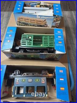 Vtg PLAYMOBIL 4100, 4121, 4105 Personenwagen OVP Waggon Incomplete For Parts