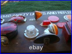 Vtg PM APPROVED SAFETY LIGHTS & REFLECTOR Service Station Auto Parts Hot Rod Vtg PM APPROVED SAFETY LIGHTS & REFLECTOR Service Station Auto Parts Hot Rod