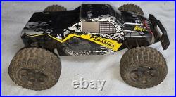 Vtg Piranha RC 4x4 Truck Car & Transmitter 2.4G Remote control PARTS REPAIR