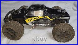 Vtg Piranha RC 4x4 Truck Car & Transmitter 2.4G Remote control PARTS REPAIR