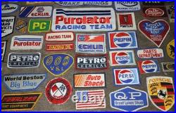 Vtg Racing Car Auto Gas Oil Parts Embroidered Patch Giant 59 Lot NOS New Rare