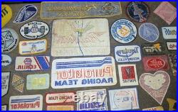 Vtg Racing Car Auto Gas Oil Parts Embroidered Patch Giant 59 Lot NOS New Rare
