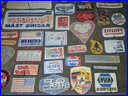 Vtg Racing Car Auto Gas Oil Parts Embroidered Patch Giant 59 Lot NOS New Rare