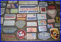 Vtg Racing Car Auto Gas Oil Parts Embroidered Patch Giant 59 Lot NOS New Rare