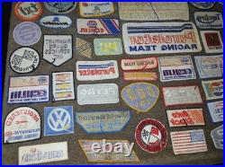 Vtg Racing Car Auto Gas Oil Parts Embroidered Patch Giant 59 Lot NOS New Rare