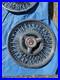 Vtg-Set-of-4-Ford-Wire-Hubcaps-14-Chrome-Wheel-Classic-Car-Parts-Old-Stock-01-et