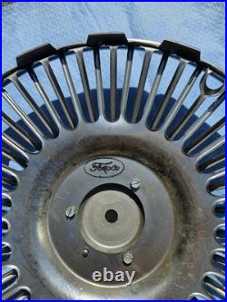 Vtg Set of 4 Ford Wire Hubcaps 14 Chrome Wheel Classic Car Parts Old Stock