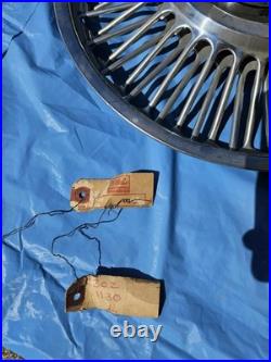 Vtg Set of 4 Ford Wire Hubcaps 14 Chrome Wheel Classic Car Parts Old Stock