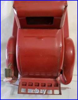 Vtg Siren Fire Chief Metal Toy Car Circa 1930 Girard 14 Restore or Parts READ