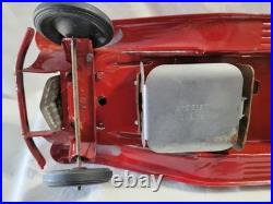 Vtg Siren Fire Chief Metal Toy Car Circa 1930 Girard 14 Restore or Parts READ