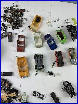 Vtg Slot Car Junkyard Part Lot HO Aurora Vibrator TJet AFX Tyco Parts or Restore