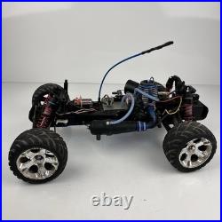 Vtg Traxxas Nitro RC Car/Truck Rolling Chassis with Engine RC Buggy PartsRepair