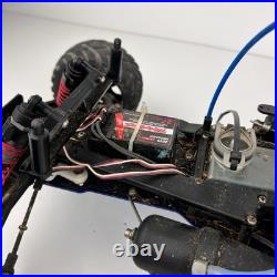 Vtg Traxxas Nitro RC Car/Truck Rolling Chassis with Engine RC Buggy PartsRepair