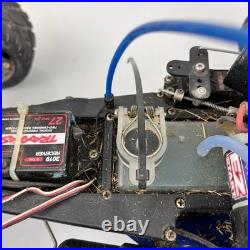 Vtg Traxxas Nitro RC Car/Truck Rolling Chassis with Engine RC Buggy PartsRepair