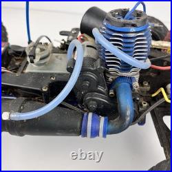 Vtg Traxxas Nitro RC Car/Truck Rolling Chassis with Engine RC Buggy PartsRepair
