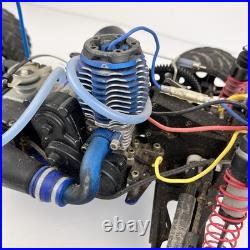 Vtg Traxxas Nitro RC Car/Truck Rolling Chassis with Engine RC Buggy PartsRepair