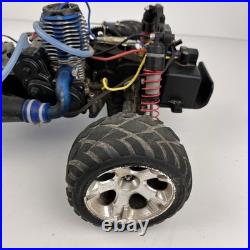 Vtg Traxxas Nitro RC Car/Truck Rolling Chassis with Engine RC Buggy PartsRepair