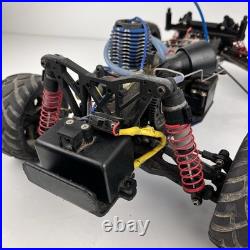 Vtg Traxxas Nitro RC Car/Truck Rolling Chassis with Engine RC Buggy PartsRepair
