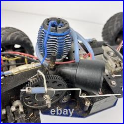 Vtg Traxxas Nitro RC Car/Truck Rolling Chassis with Engine RC Buggy PartsRepair