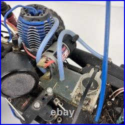 Vtg Traxxas Nitro RC Car/Truck Rolling Chassis with Engine RC Buggy PartsRepair
