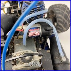 Vtg Traxxas Nitro RC Car/Truck Rolling Chassis with Engine RC Buggy PartsRepair