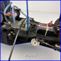 Vtg Traxxas Nitro RC Car/Truck Rolling Chassis with Engine RC Buggy PartsRepair