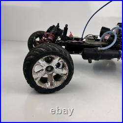 Vtg Traxxas Nitro RC Car/Truck Rolling Chassis with Engine RC Buggy PartsRepair