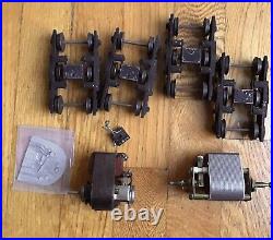 Walthers Vtg O Scale Pullman Project Cars, & Parts W 2 Locomotive Motors Untested