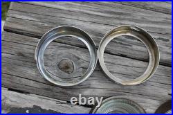 Yankee 975 Backup Light Hotrod Ratrod Vintage Pair chrome Glass lens