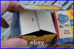 Yankee 975 Backup Light Hotrod Ratrod Vintage Pair chrome Glass lens